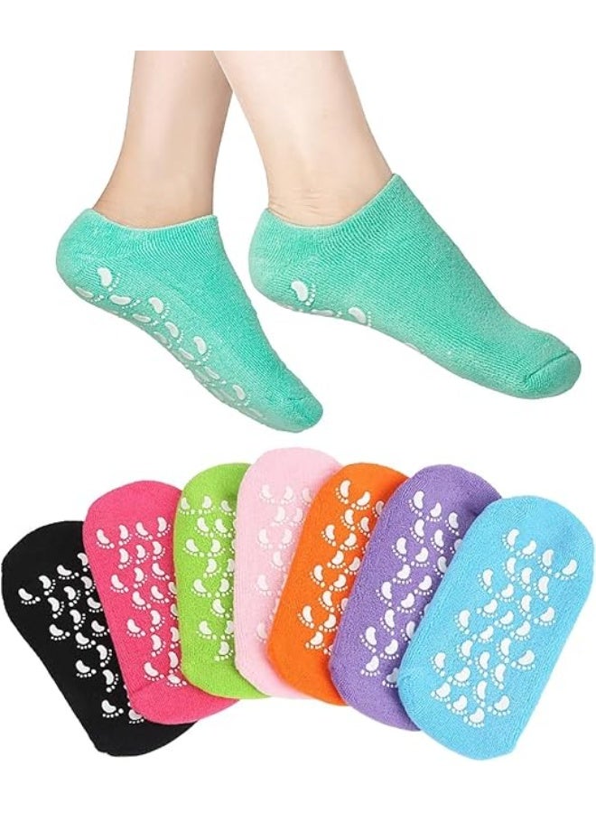 Silicon Socks Heel for Crack,1 Pair Spa Gel Socks for Women and Men, Feet Protector Crack Heel Repair Socks with Moisturizing Natural Oil and Vitamin E Repair Dry Cracked Feet Soften Skin - Image 3